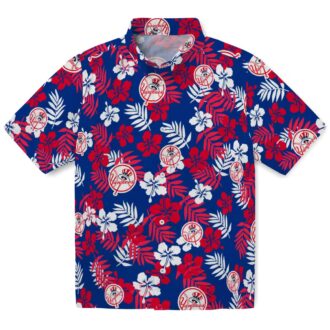 Official Yankees Tropical Floral Aloha Shirt - MLB Hawaiian Fan Apparel for Beach & Game Day