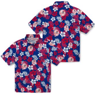 Official Yankees Tropical Floral Aloha Shirt - MLB Hawaiian Fan Apparel for Beach & Game Day