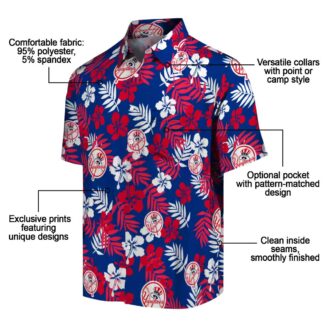 Official Yankees Tropical Floral Aloha Shirt - MLB Hawaiian Fan Apparel for Beach & Game Day