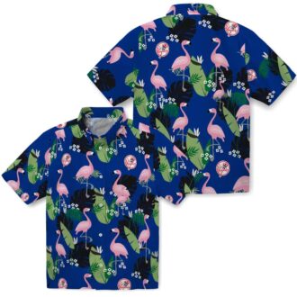 Shop Yankees MLB Summer Shirt - Flamingo Leaf Button-Up for Beach & Game Day