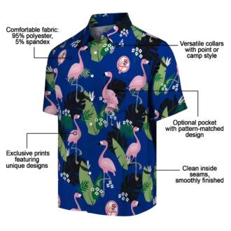Shop Yankees MLB Summer Shirt - Flamingo Leaf Button-Up for Beach & Game Day