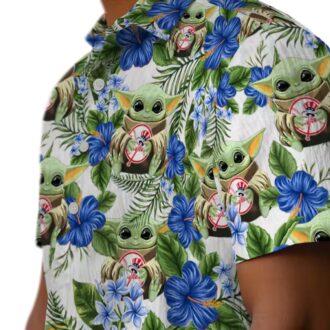 Star Wars Yoda x Yankees Aloha Shirt - Unique MLB Tropical Summer Apparel