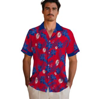 Trendy New York Yankees Button Up Hawaiian Shirt - Gray Botanical Print for Baseball Fans