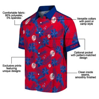 Trendy New York Yankees Button Up Hawaiian Shirt - Gray Botanical Print for Baseball Fans