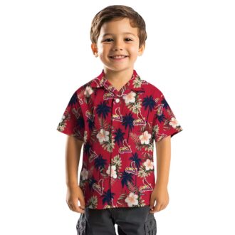 Best St. Louis Cardinals Tropical Hawaiian Shirt - Red Palm Tree & Floral Aloha Shirt for Summer BBQ