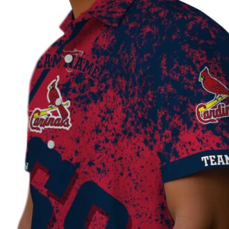 Custom Team Red St. Louis Cardinals Hawaiian Shirt - MLB Star Stripes Design for Summer Parties