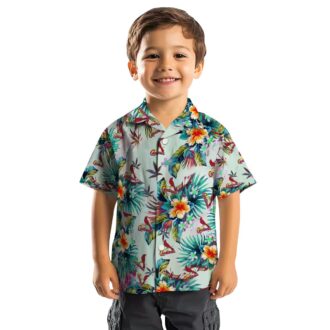 Green Tropical Hawaiian Shirt with St. Louis Cardinals MLB Logo - Perfect for Beach, BBQ and Vacation