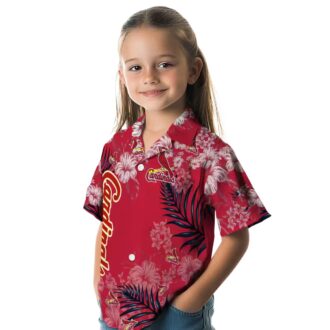 MLB St. Louis Cardinals Hibiscus Print Hawaiian Shirt - Tropical Aloha Shirt for Baseball Fans