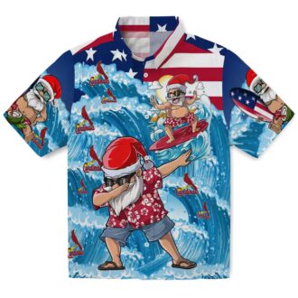 MLB St. Louis Cardinals Surfing Santa Hawaiian Shirt - Limited Edition Holiday Aloha Shirt