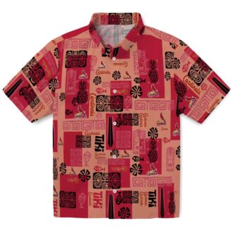 MLB St. Louis Cardinals Tribal Symbols Hawaiian Shirt - Perfect Summer Vacation Shirt for Fans