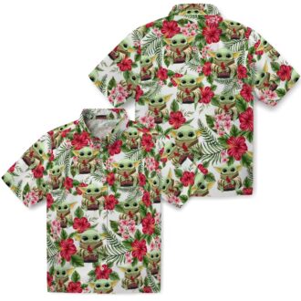 Official MLB St. Louis Cardinals Tropical Yoda Green Hawaiian Shirt - Aloha Shirt for Summer Parties
