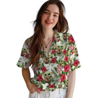 Official MLB St. Louis Cardinals Tropical Yoda Green Hawaiian Shirt - Aloha Shirt for Summer Parties