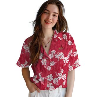 Official St. Louis Cardinals Hawaiian Shirt - Hibiscus Clusters Aloha Shirt for Cardinals Fans