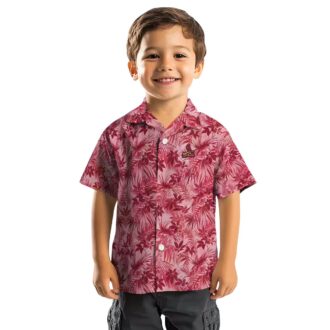 Red St. Louis Cardinals Hawaiian Shirt - MLB Aloha Shirt with Tropical Leaves for Summer & Beach