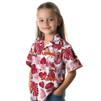Red White St. Louis Cardinals Hawaiian Shirt - MLB Fan Tropical Shirt for Summer BBQs