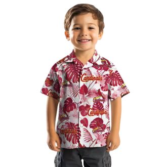 Red White St. Louis Cardinals Hawaiian Shirt - MLB Fan Tropical Shirt for Summer BBQs