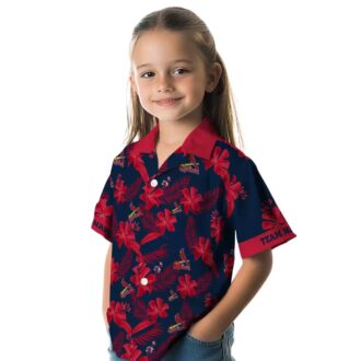 St. Louis Cardinals Aloha Style Floral Navy Shirt - Perfect for Vacation & Beach Days