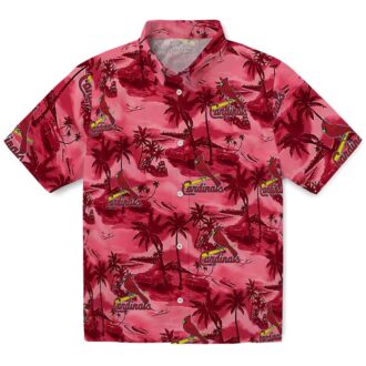 St. Louis Cardinals Coastal Palms Hawaiian Shirt - MLB Aloha Shirt for Summer Beach & Game Day