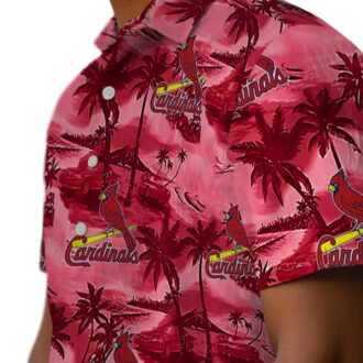 St. Louis Cardinals Coastal Palms Hawaiian Shirt - MLB Aloha Shirt for Summer Beach & Game Day