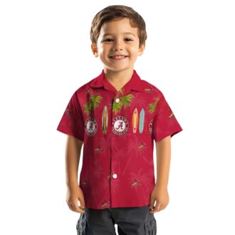 St. Louis Cardinals Fan Hawaiian Shirt - Red Tropical Surfboard Palm Aloha Shirt for Beach and Vacation
