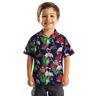 St. Louis Cardinals Flamingo Foliage Hawaiian Shirt - MLB Tropical Red & Green Aloha Shirt for Fans