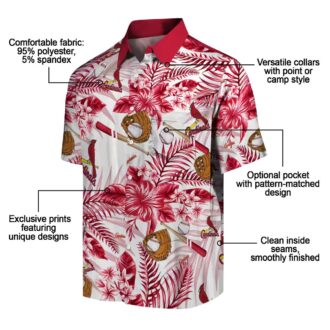 St. Louis Cardinals Floral Aloha Hawaiian Shirt - Summer Baseball Vacation Shirt for MLB Fans