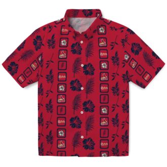 St. Louis Cardinals Floral Aloha Shirt - MLB Team Tropical Shirt for Game Day & Summer BBQ