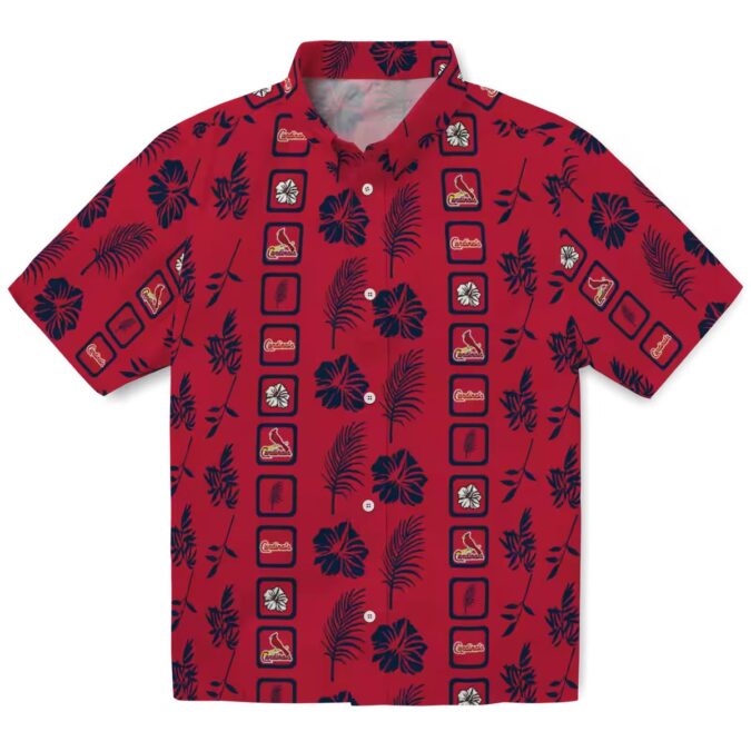 St. Louis Cardinals Floral Aloha Shirt - MLB Team Tropical Shirt for Game Day & Summer BBQ