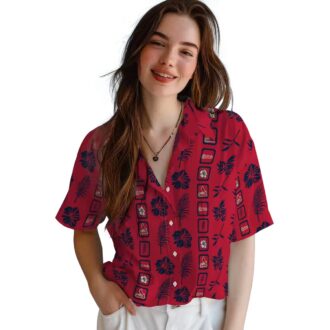 St. Louis Cardinals Floral Aloha Shirt - MLB Team Tropical Shirt for Game Day & Summer BBQ
