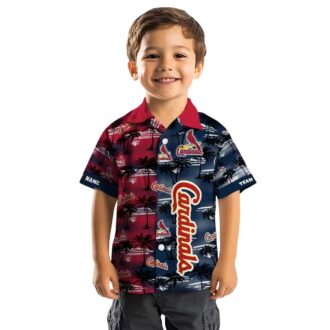 St. Louis Cardinals Palm Silhouette Hawaiian Shirt - Red Tropical Button-Up for Fans