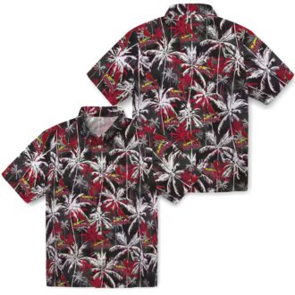 St. Louis Cardinals Red Black Hawaiian Shirt - MLB Palm Pattern Shirt for Fans & Summer Events