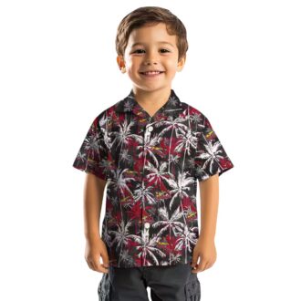 St. Louis Cardinals Red Black Hawaiian Shirt - MLB Palm Pattern Shirt for Fans & Summer Events