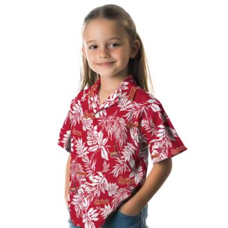 St. Louis Cardinals Tropical Leaf Hawaiian Shirt - MLB Summer Shirt for Fans with Red & White Design