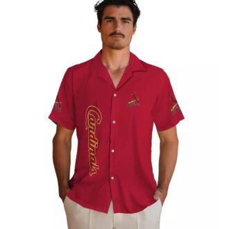 Trendy St. Louis Cardinals Minion Aloha Shirt - Red Hawaiian Vacation Shirt for Baseball Fans