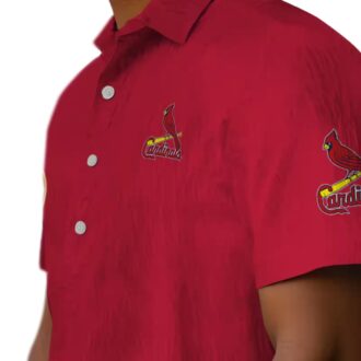 Trendy St. Louis Cardinals Minion Aloha Shirt - Red Hawaiian Vacation Shirt for Baseball Fans