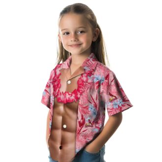 Unique St. Louis Cardinals Chest Illusion Hawaiian Shirt - Perfect for Summer Beach, Vacation and MLB Fans