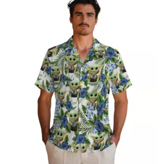 MLB Tampa Bay Rays Yoda Green Tropical Hawaiian Shirt - Men's Casual Fan Apparel for Summer