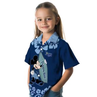 Tampa Bay Rays Surfing Mickey Hawaiian Shirt - Beachwear for MLB Fans, Perfect Summer Style