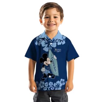 Tampa Bay Rays Surfing Mickey Hawaiian Shirt - Beachwear for MLB Fans, Perfect Summer Style