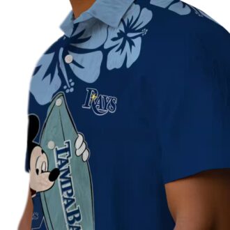Tampa Bay Rays Surfing Mickey Hawaiian Shirt - Beachwear for MLB Fans, Perfect Summer Style