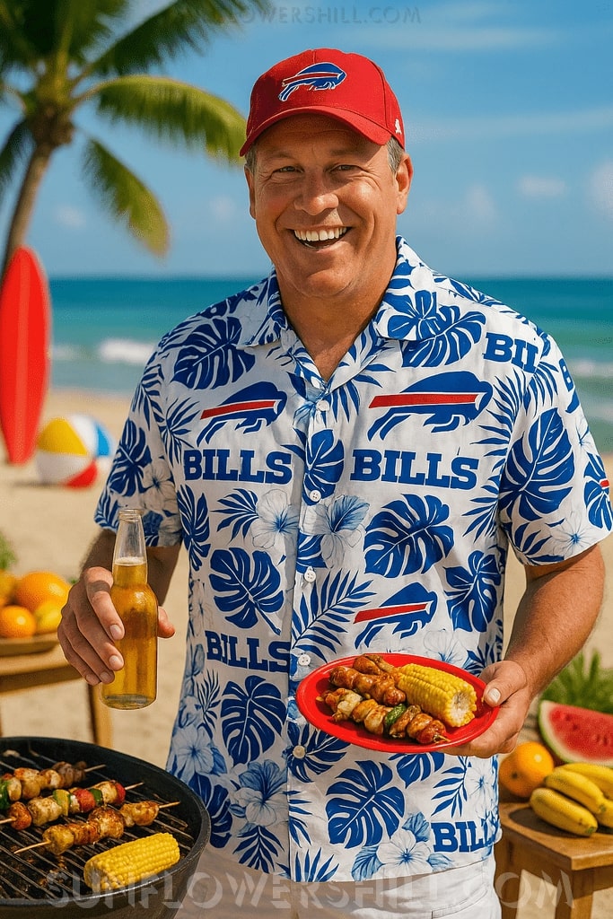 No backyard party’s complete without tropical prints.