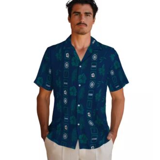 Best Seattle Mariners Navy Blue Hawaiian Shirt - Floral MLB Shirt for Men and Women