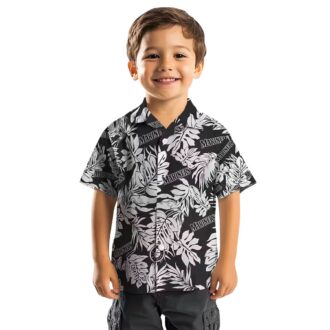 Black Hawaiian Shirt for Seattle Mariners Fans - Monstera Leaf MLB Design