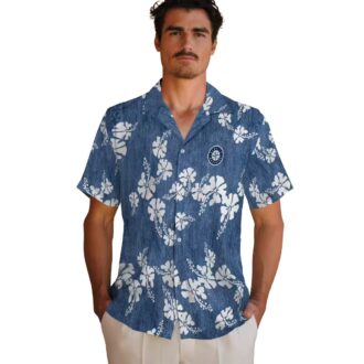 Limited Edition Seattle Mariners Hawaiian Shirt - Hibiscus Clusters Navy Blue Tropical MLB Fan Shirt