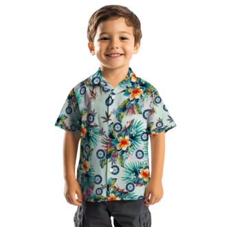 Seattle Mariners Green Tropical Foliage Hawaiian Shirt - Perfect Summer MLB Fan Gear