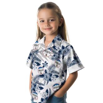 Seattle Mariners Hawaiian Shirt with Hibiscus & Palm Leaves - Navy Blue Beach Shirt for MLB Fans