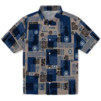 Tribal Symbols Seattle Mariners Hawaiian Shirt - Navy Blue MLB Shirt for Fans