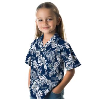 Tropical Leaf Seattle Mariners Hawaiian Shirt - Navy Blue MLB Shirt for Baseball Fans