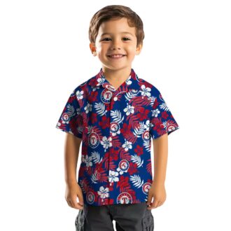 Exclusive Texas Rangers Tropical Floral Hawaiian Shirt - MLB Fan Gear, Perfect for Summer Vacations & BBQ