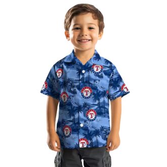 MLB Texas Rangers Aloha Hawaiian Shirt - Coastal Palms Summer Vacation Outfit for Fans